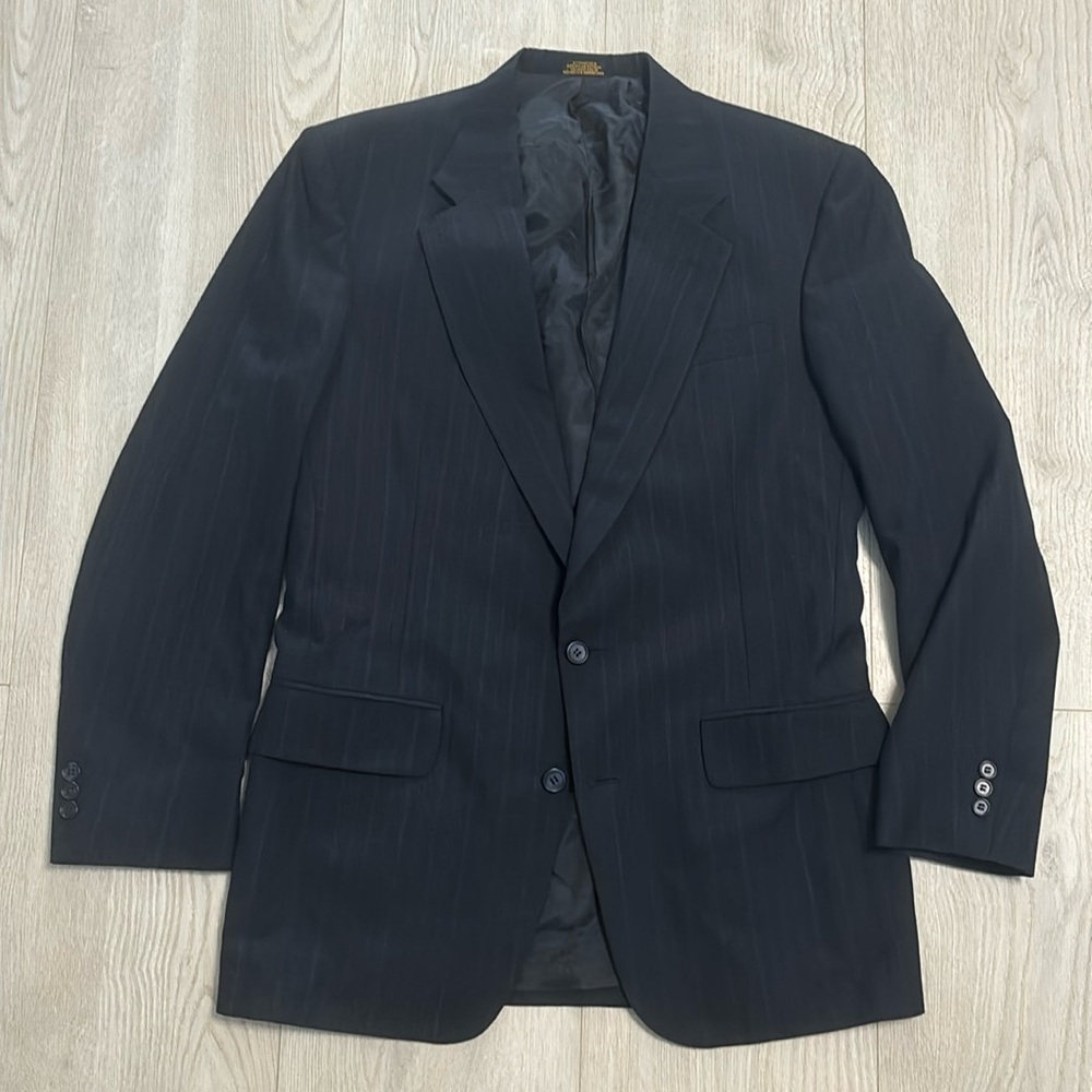 🔥BUNDLESALE Mens 40L Towncraft pinstriped sports coat suit jacket blazer